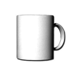 Tasse blanche en c&eacute;ramique